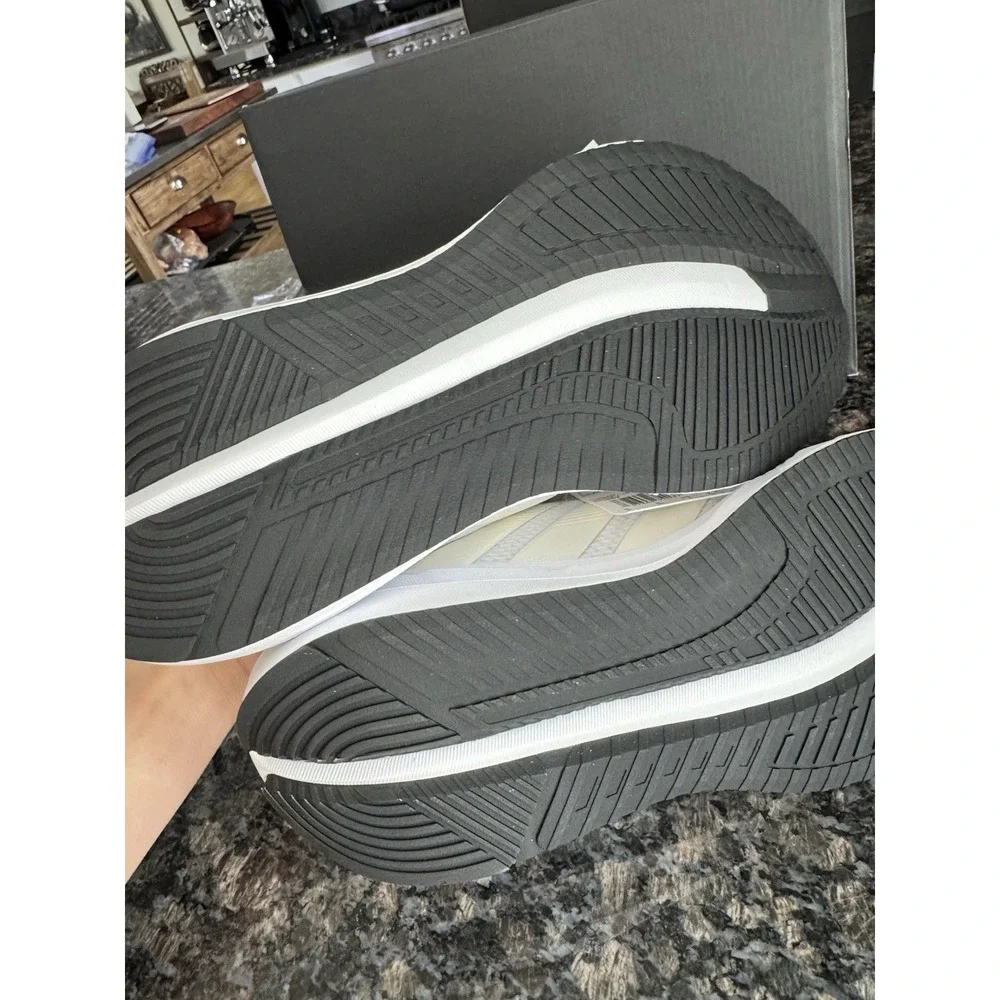 adidas‎ Galaxy 7 W White Metallic Black Road Running Jogging Shoes IH3662 Sz 7.5